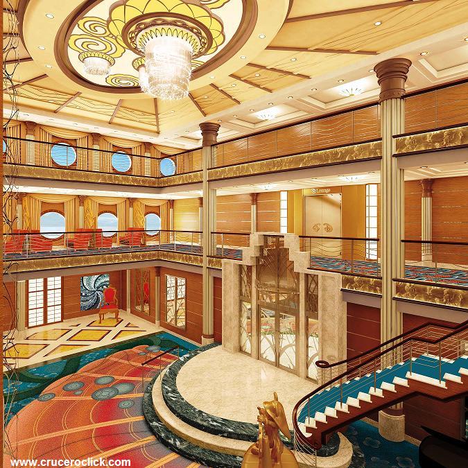 El nuevo Atrium del Disney Magic (Disney Cruise Line) CRUCEROS DISNEY MAGIC CRUCEROS MEDITERRANEO CRUCEROS CARIBE CRUCEROS DISNEY CRUISES DISNEY MAGIC